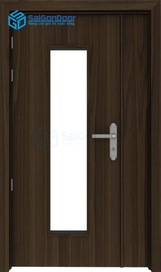 CỬA GỖ CÔNG NGHIỆP MDF LAMINATE 2P1G1 10 Cua go HDF Laminate 2P1G1.png