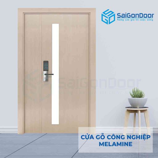 CỬA GỖ CÔNG NGHIỆP MDF MELAMINE 2P1G1