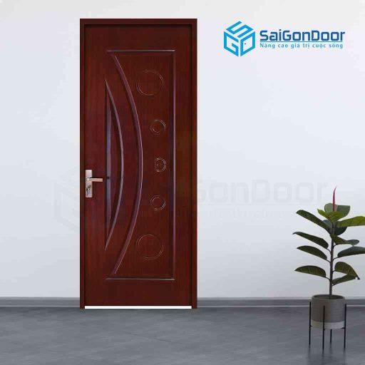 Cửa Gỗ Công Nghiệp HDF Veneer 1K cam xe