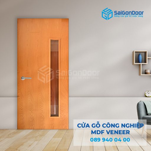 Cửa Gỗ MDF Veneer P1GL 13 Cua go MDF Veneer P1GL xoan dao