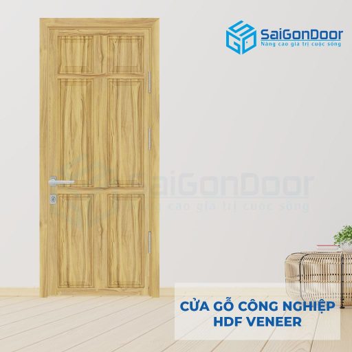 Cửa Gỗ Công Nghiệp HDF Veneer 6A soi (1)