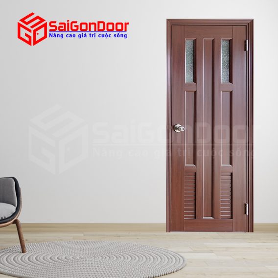 Cua nhua gia go ghep thanh cao cap NG C23