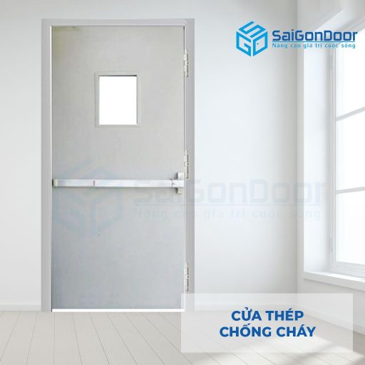Cửa Thép Chống Cháy TCC Cua thep chong chay mau thong dung 2