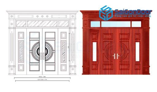 Cửa thép vân gỗ SGD GS4H15H8K 6 GS4H15H8K..png scaled 1