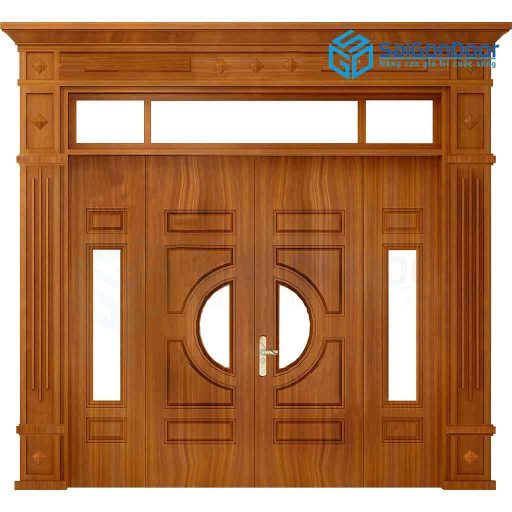 Cửa thép vân gỗ SGD GS4H4K-H4AK mau vang