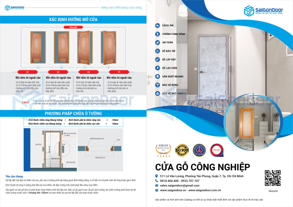 Catalogue cửa gỗ công nghiệp của công ty SaiGonDoor