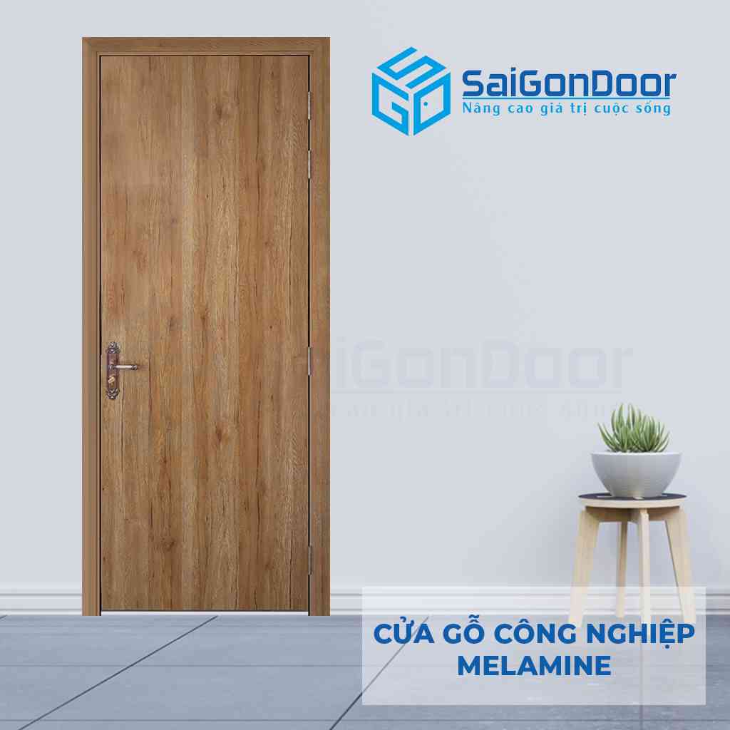 Cửa gỗ công nghiệp MDF Melamine P1-SGD