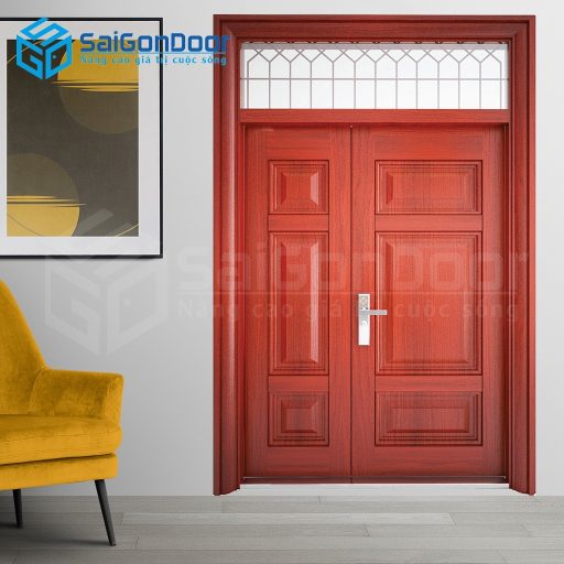 Cửa thép vân gỗ vg-3H3-V1