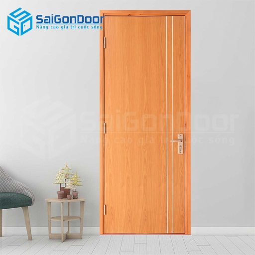 Cửa nhựa Composite veneer P1R2-Xoan-Đào