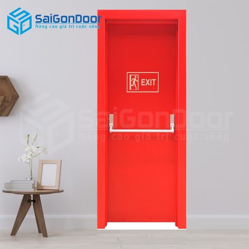 Cửa thép chống cháy TCC P1 thanh thoát hiểm đẩy