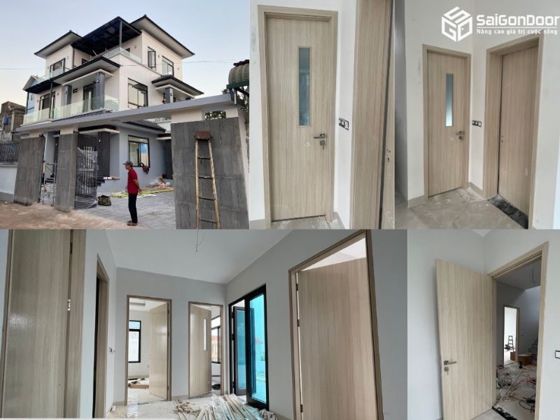Lắp đặt trọn gói cửa nhựa gỗ composite Tiền Giang 