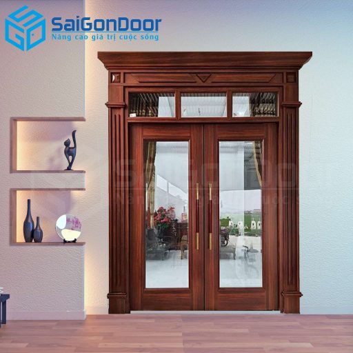 Cửa Thép Vân Gỗ SGD-KM.TVG-2C-11