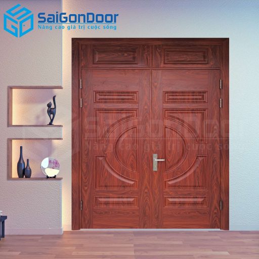 Cửa Thép Vân Gỗ SGD-KM.TVG-2C-17