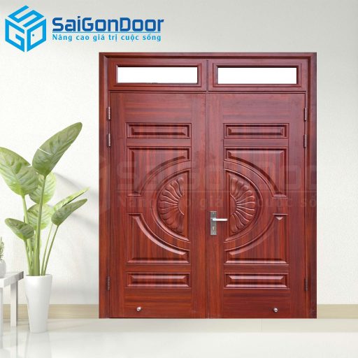 Cửa Thép Vân Gỗ SGD-KM.TVG-2C-4
