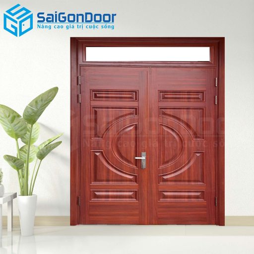 Cửa Thép Vân Gỗ SGD-KM.TVG-2C-6