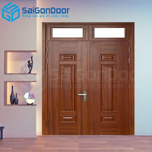 Cửa Thép Vân Gỗ SGD-KM.TVG-2C-9