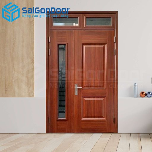 Cửa Thép Vân Gỗ SGD-KM.TVG-2CL-1