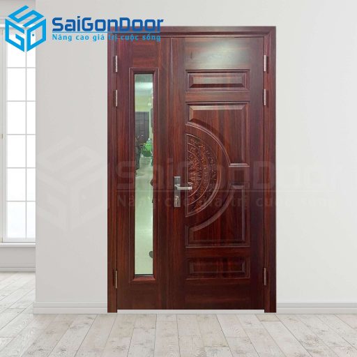 Cửa Thép Vân Gỗ SGD-KM.TVG-2CL-10