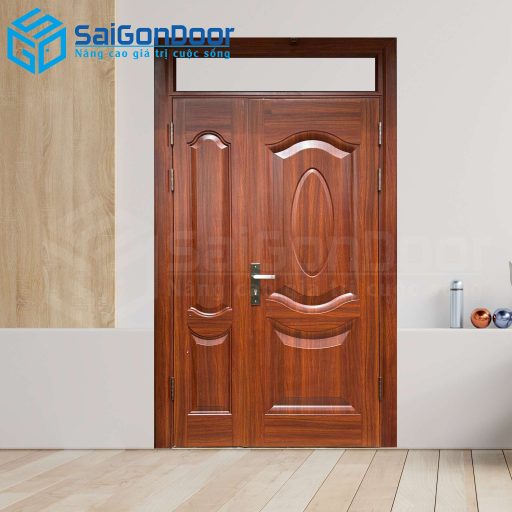 Cửa Thép Vân Gỗ SGD-KM.TVG-2CL-13