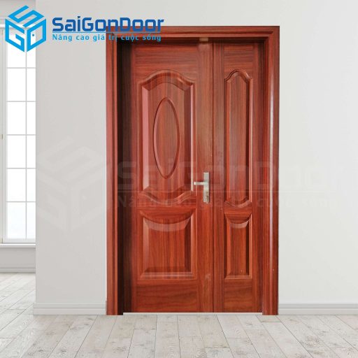 Cửa Thép Vân Gỗ SGD-KM.TVG-2CL-14n