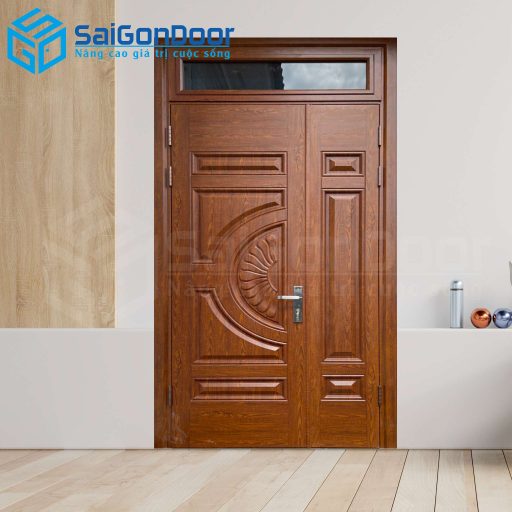Cửa Thép Vân Gỗ SGD-KM.TVG-2CL-9