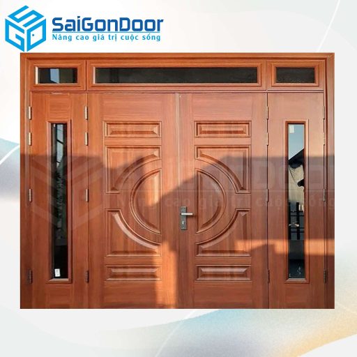 Cửa Thép Vân Gỗ SGD-KM.TVG-4C.1