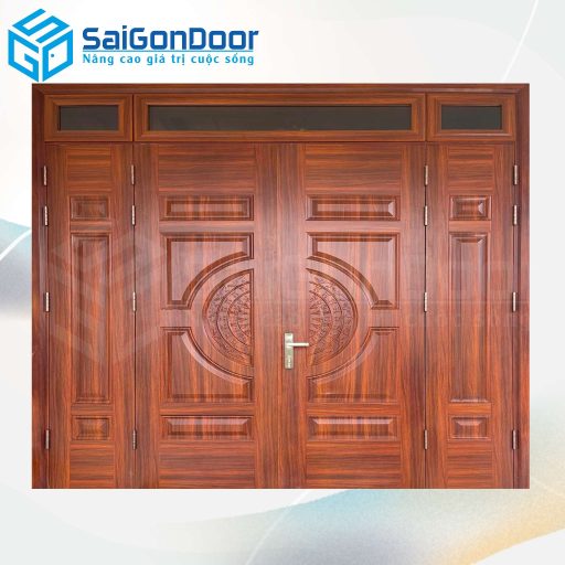 Cửa Thép Vân Gỗ SGD-KM.TVG-4C.11