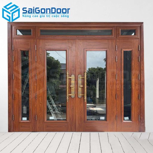 Cửa Thép Vân Gỗ SGD-KM.TVG-4C.14