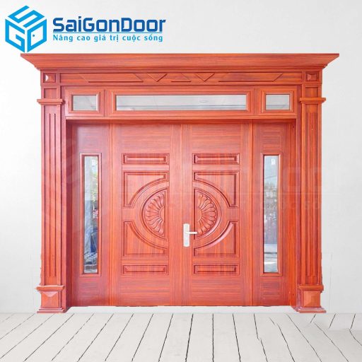Cửa Thép Vân Gỗ SGD-KM.TVG-4C.16