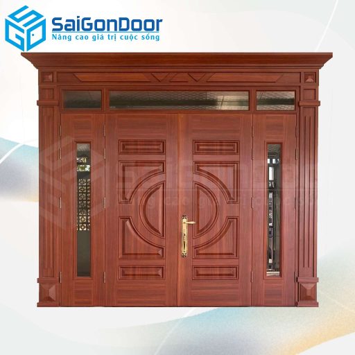 Cửa Thép Vân Gỗ SGD-KM.TVG-4C.17
