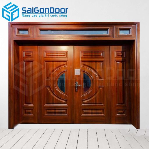 Cửa Thép Vân Gỗ SGD-KM.TVG-4C.2