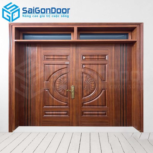 Cửa Thép Vân Gỗ SGD-KM.TVG-4C.22