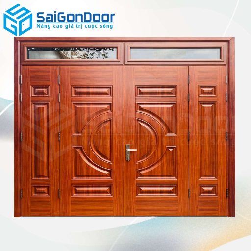 Cửa Thép Vân Gỗ SGD-KM.TVG-4C.23