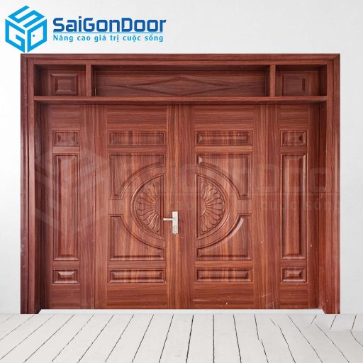 Cửa Thép Vân Gỗ SGD-KM.TVG-4C.24