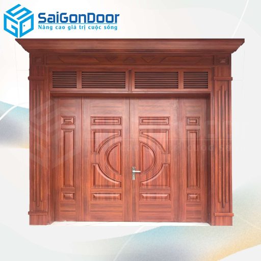Cửa Thép Vân Gỗ SGD-KM.TVG-4C.27