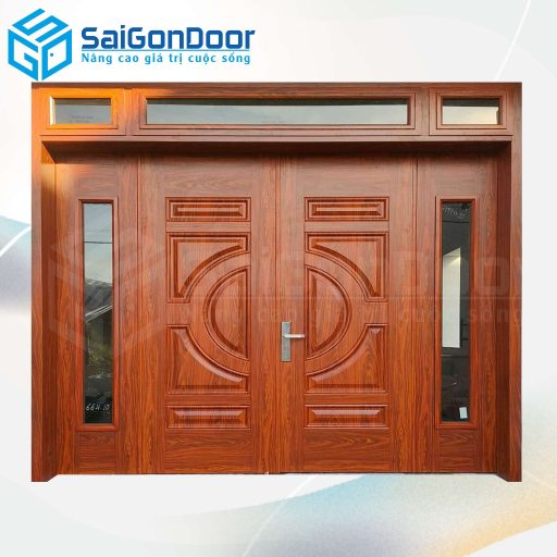 Cửa Thép Vân Gỗ SGD-KM.TVG-4C.29