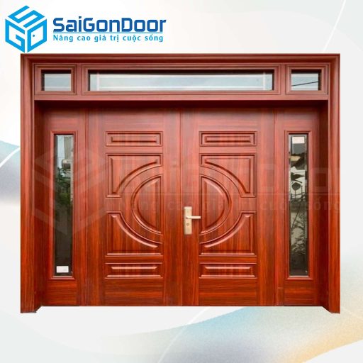 Cửa Thép Vân Gỗ SGD-KM.TVG-4C.3