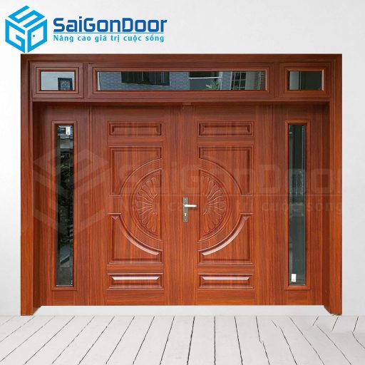 Cửa Thép Vân Gỗ SGD-KM.TVG-4C.30