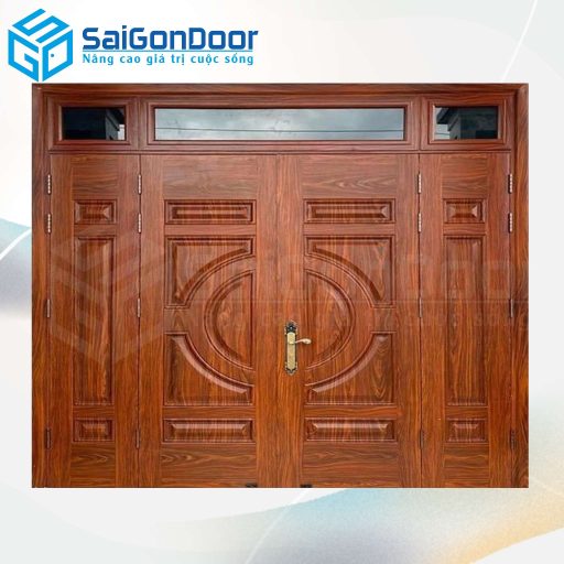 Cửa Thép Vân Gỗ SGD-KM.TVG-4C.31
