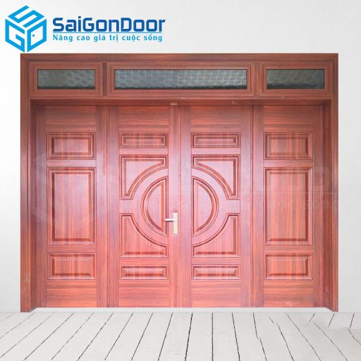 Cửa Thép Vân Gỗ SGD-KM.TVG-4C.34