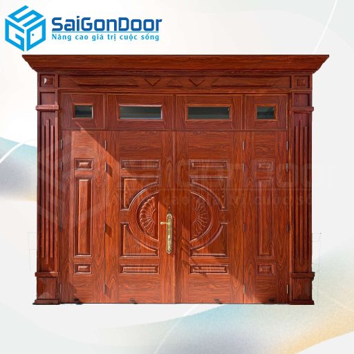 Cửa Thép Vân Gỗ SGD-KM.TVG-4C.36n