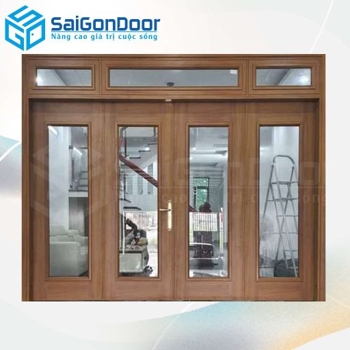 Cửa Thép Vân Gỗ SGD-KM.TVG-4C.37n