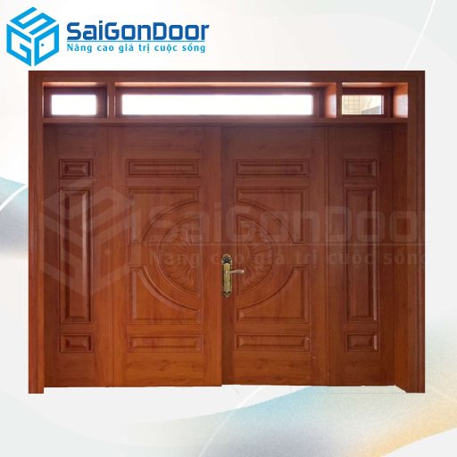 Cửa Thép Vân Gỗ SGD-KM.TVG-4C.38n