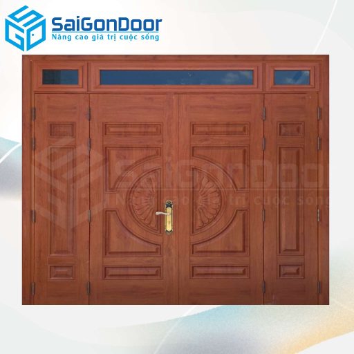 Cửa Thép Vân Gỗ SGD-KM.TVG-4C.39n