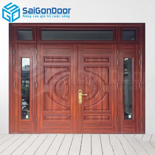 Cửa Thép Vân Gỗ SGD-KM.TVG-4C.4