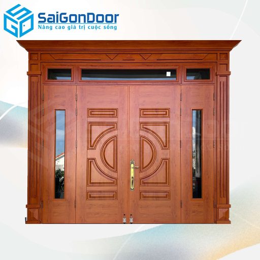 Cửa Thép Vân Gỗ SGD-KM.TVG-4C.40n