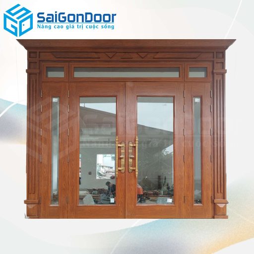 Cửa Thép Vân Gỗ SGD-KM.TVG-4C.43n
