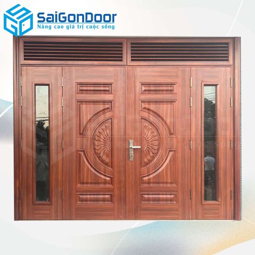 Cửa Thép Vân Gỗ SGD-KM.TVG-4C.5
