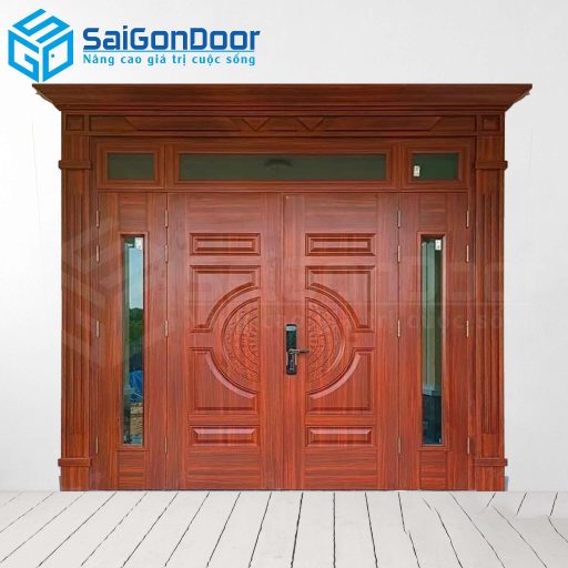 Cửa Thép Vân Gỗ SGD-KM.TVG-4C.6