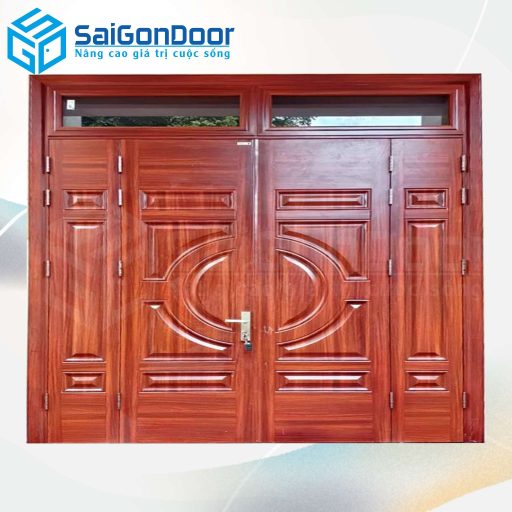 Cửa Thép Vân Gỗ SGD-KM.TVG-4C.7